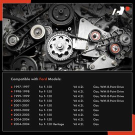 A-Premium Engine Serpentine Belt Drive Kit Compatible with Ford F-150 F150 1997-2004, F-150 Heritage 2004, 4.2L