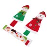 CORHAD Fridge Door Handle Protectors 3pcs Christmas Decor Snowman Pattern