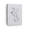 Smile Art Design Black and White Modern Woman Boot Sketch