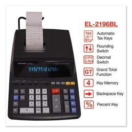 Sharp Sharp EL2196BL Standard Function Calculator, Black