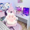 ELFJOY Comfy Chair Cushion Plush Cat Paw Cushion Kawaii Home