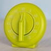 Green Plastic Novelty Mechanical 60 Minute Kitchen Timer Wind Up
