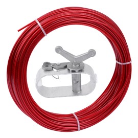 Pool Cover Winch and Cable Kit 100ft Pool Cover Wire Ratchets for Winter Pool Cover