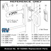 Rugged RV Parts Atwood style RV Camper interior screen door