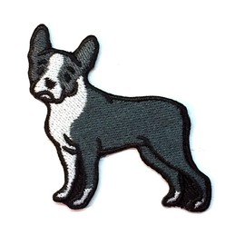 Boston Terrier Iron on Patch