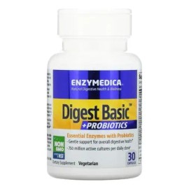 Enzymedica Digest Basic® Más Probióticos 30 Cápsulas Sin Sabor