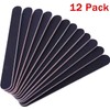 BANSHAN 12 PCs Professional Nail Files Double Sided Emery Boards