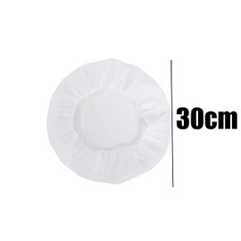 Commercial Non-woven Hair Caps Disposable Sanitary Food Processing Factory Large (100 Pieces, White)