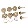 12Pcs Trumpet Accessories Metal Upper and Lower Covers Buttons Connecting