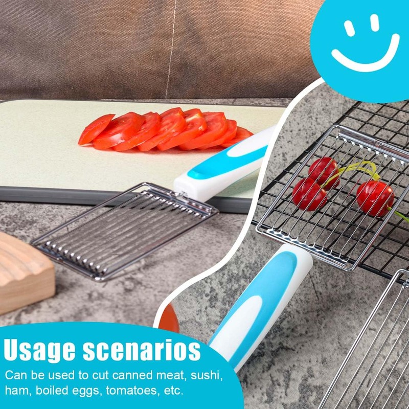 EIHI Potato Cutter, Boiled Egg Slicer with Handle Tomato Slicer