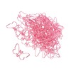 50Pcs Pink Butterflies Paperclip Cartoon Color Plating Innovative Cute Paperclips