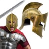 Casco Romano Color Bronce Plástico Disfraz Spartano Gladiador 300 Costume
