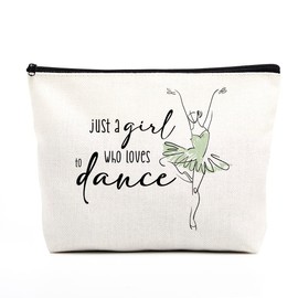 Elegant Dance Bag for Ballerinas - Ballet Inspired Makeup Bag, Perfect for Dancers, Teachers, or Gift for Dance Lovers
