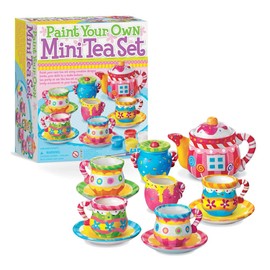 4M Mini Tea Set, Craft Kit, Free Research, Experiment Set, Tea Set, Interior, Mini Size, Colorful, Painting, Toys, Education, Learning, Education, Home, Play, Kids, Boys, Girls, Elementary School