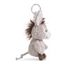 NICI 49030 Donkey Donkeylee 10cm Grey-Sustainable Companion Cuddly Animal Pendant