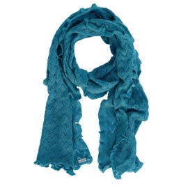 Invero, Merino Scarf Lilly 100% Wool, turquoise, 35 x 180 cm