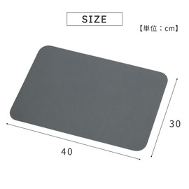 Takeda Corporation YB-S4030DGY [Diatomaceous Earth, Bath Mat, Soft] Dark Gray, 15.7 x 11.8 x 0.2 inches (40 x 30 x 0.5 cm), Soft Bath Mat S