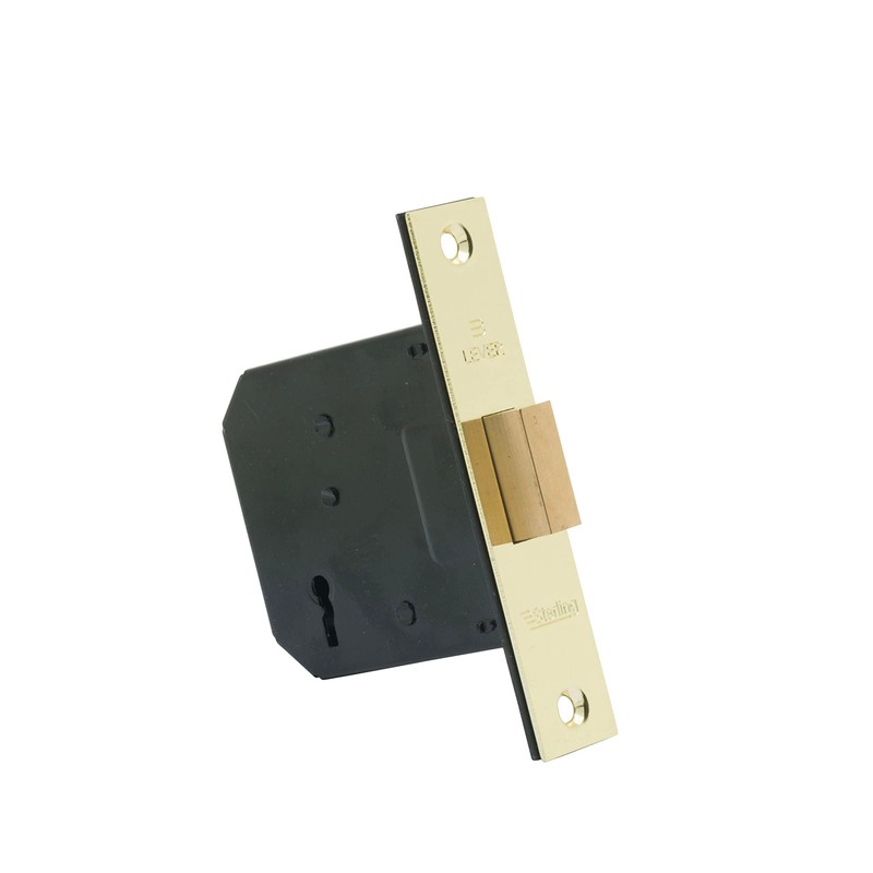 Sterling MLD330 3-inch/76mm 3-Lever Deadlock - Brass
