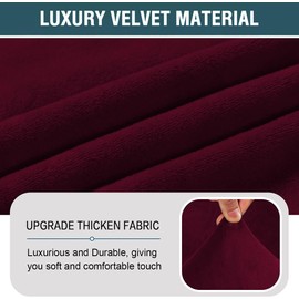 Velvet Swivel Barrel Chair Cover, Soft Solid Swivel Accent Chair Cover Modern Accent Chair Slipcover Stretch Barrel Armchairs Sofa Cover for Living Room Furniture Protector (Wine Red)