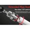 PVC Pipe Threader 3PCS Set, Internal & External Threading Tool