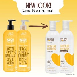 Champú y acondicionador Not Your Mother's Naturals Royal Honey, paquete doble, 16 unidades