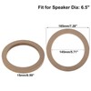 Unifizz Car 2Pcs 6.5 Universal Wooden Car Speaker Subwoofer Mounting