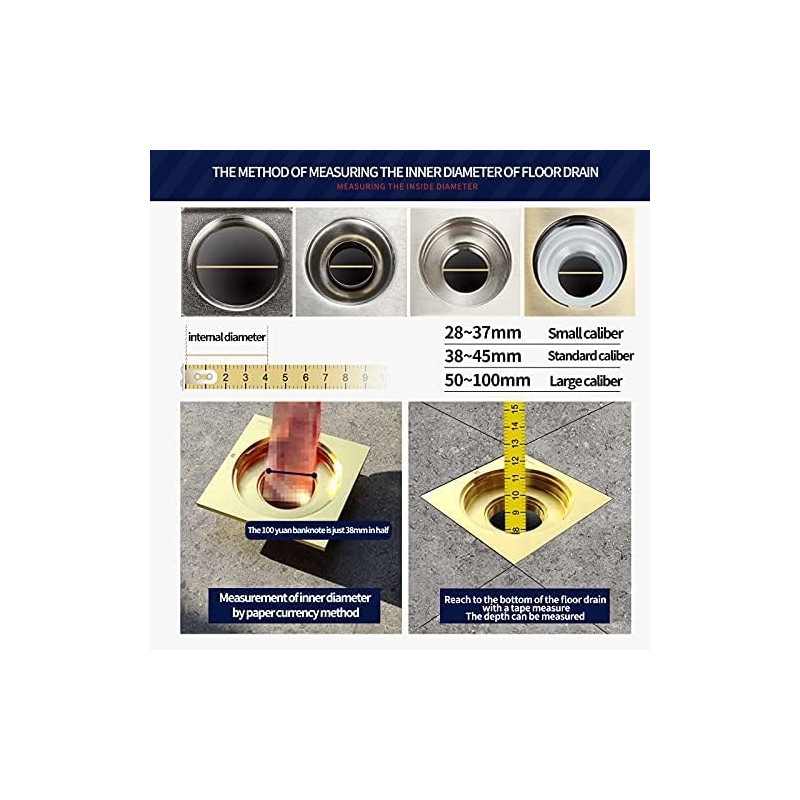 Shower Drain Floor Drain Backflow Preventer Magnetic Levitation One-Way Drain