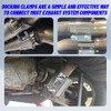 PACLVIO Exhaust Clamp, Exhaust Pipe Clamp, 2.0'' Butt Joint Stainless