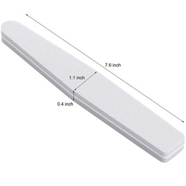 20Pcs Nail Buffer Block Sponge Washable Double Sided 100/180 Sanding Buffing Files (Gray)