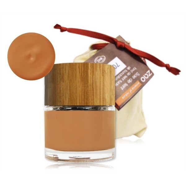 ZAO Liquid Silk 702 Liquid Makeup Foundation with Bamboo Apricot Beige / Orange