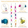 Hamiledyi 2 Pack Bird Toys with Five Cuttlebone - Natural