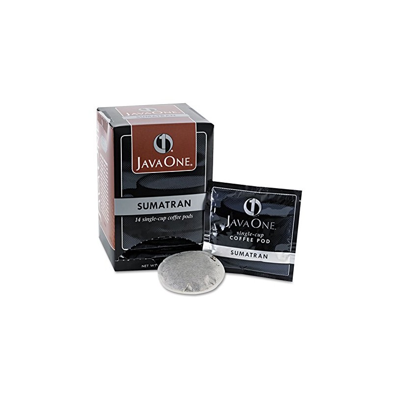 Java One Single Cup Coffee Pods, Sumatra Mandheling, 14 Pods/box