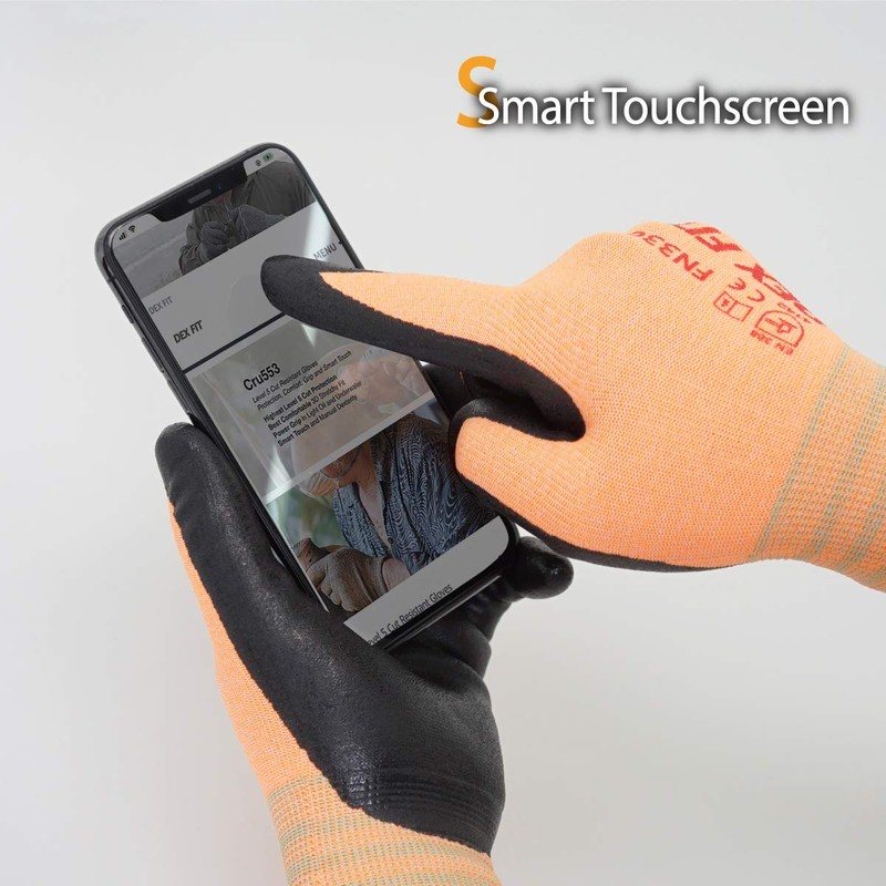 DEX FIT Work Gloves FN330, 3D Comfort Stretch Fit, Power