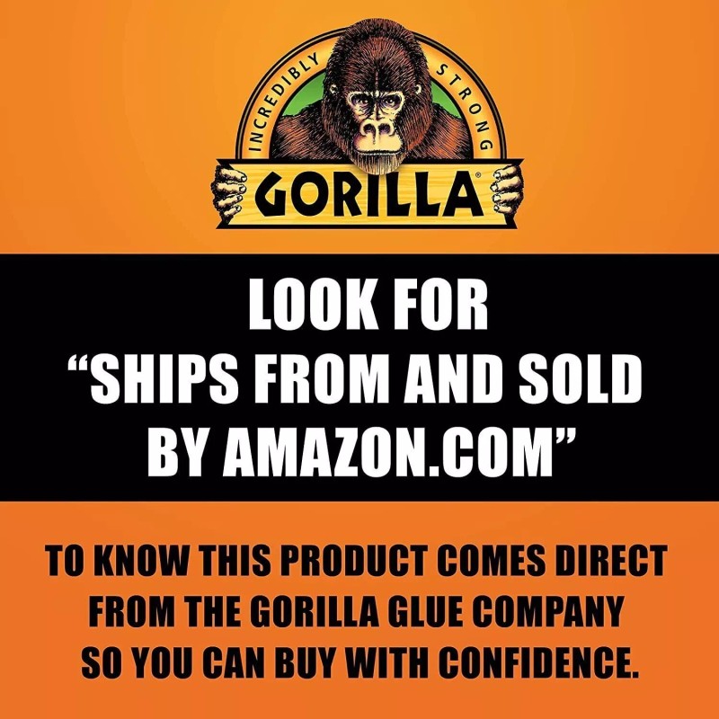 Gorilla Waterproof Caulk & Seal 100% Silicone Sealant, 10oz Cartridge,