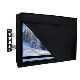 Easy-Going Outdoor TV Cover for 46 to 48 inch with Openable Front Flap for Watching TV, Convenient Use without Remove, Durable TV Cover with Free Cleaning Cloth