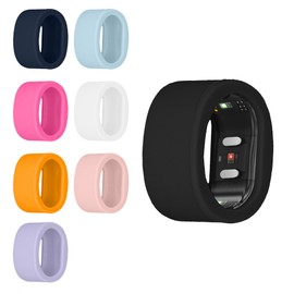 kwmobile 8X Smart Ring Protective Cover Compatible with RingConn Gen 2 SmartRing - M Size 9 10 11 Case - Silicone Ring Protector - Multicolor