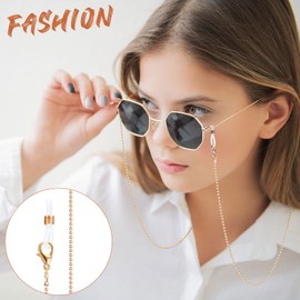 Frienda 6 Pcs Eyeglass Chains Glasses Chain Holder Lanyard for Women Beaded Glasses Strap Around Neck Sunglasses Cords(Classic Style)