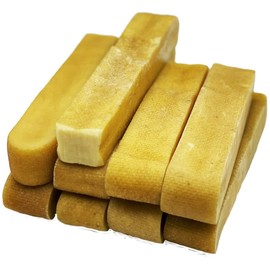 QT Shopping LLC 6 XL Himalayan Yak Milk Bones Dog Chews for Dogs - Organic, X-Large - 6 Chews