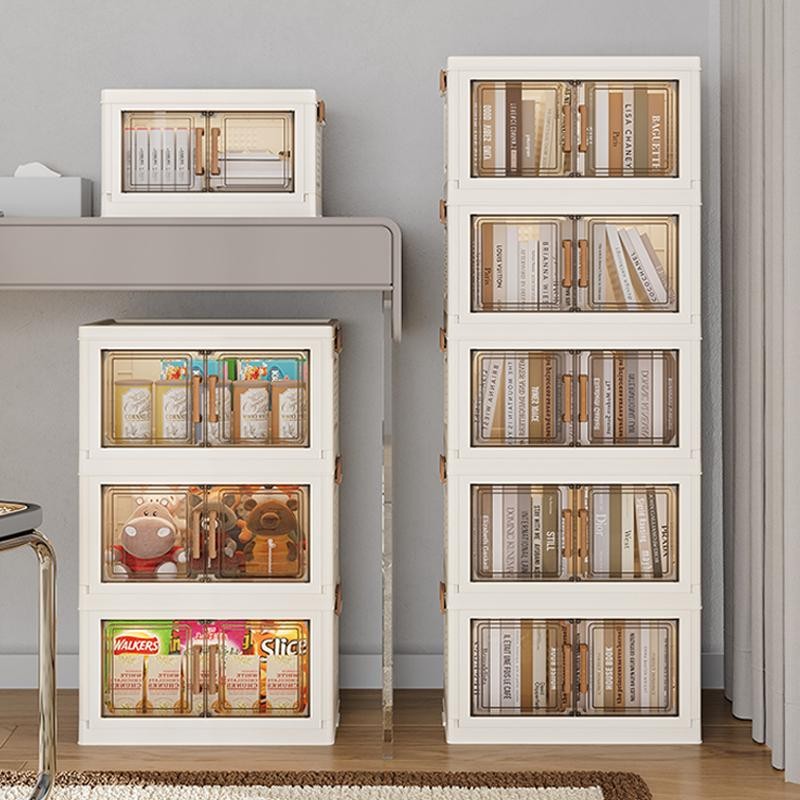 ONAIL Super large Foldable Storage Box with Lid, Stackable Household