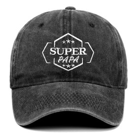 TCRZHHRX Birthday Gift for Men, Baseball Cap Men, Dad Grandpa Gift Birthday, Gifts for Dad Grandpa, Father's Day Gift, Retirement Gift, Practical Gifts for Dad Grandpa, papa-black, Unit size