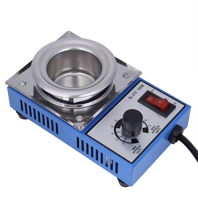 220V 150W Solder Pot Soldering Desoldering Bath 50mm ST-21C 450