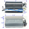 bbq factory Replacement Fireplace Fan Blower + Heating Element for