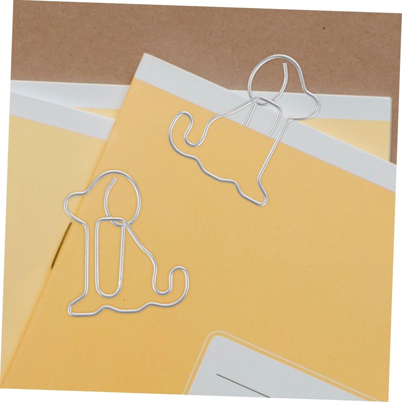 iplusmile 100pcs Creative Dog Shaped Paper Clips Small File Clips