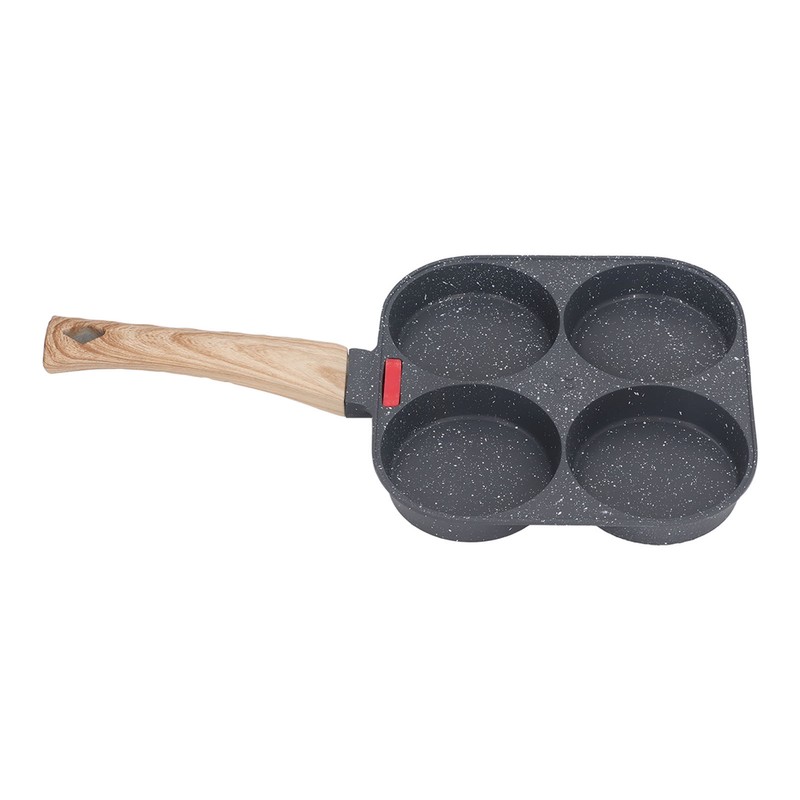 Egg Frying Pan Heat Sensitive Silicone Aluminium Pancake Frying Pan