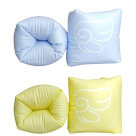 Arm Floaties for Kids Pool – Safe Inflatable Swim Aid with Dual Air Chambers & Double Valve | Durable PVC for Swimming | Toddlers & Adults | Cotton Candy Armtube (Sky Blue & Lime)