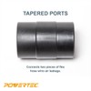 POWERTEC 70123 4-Inch Dust Hose Connector w/Quick Connect Splice Adapter,