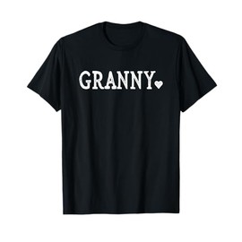 Granny Gifts for Women Design with Heart Love Granny T-Shirt