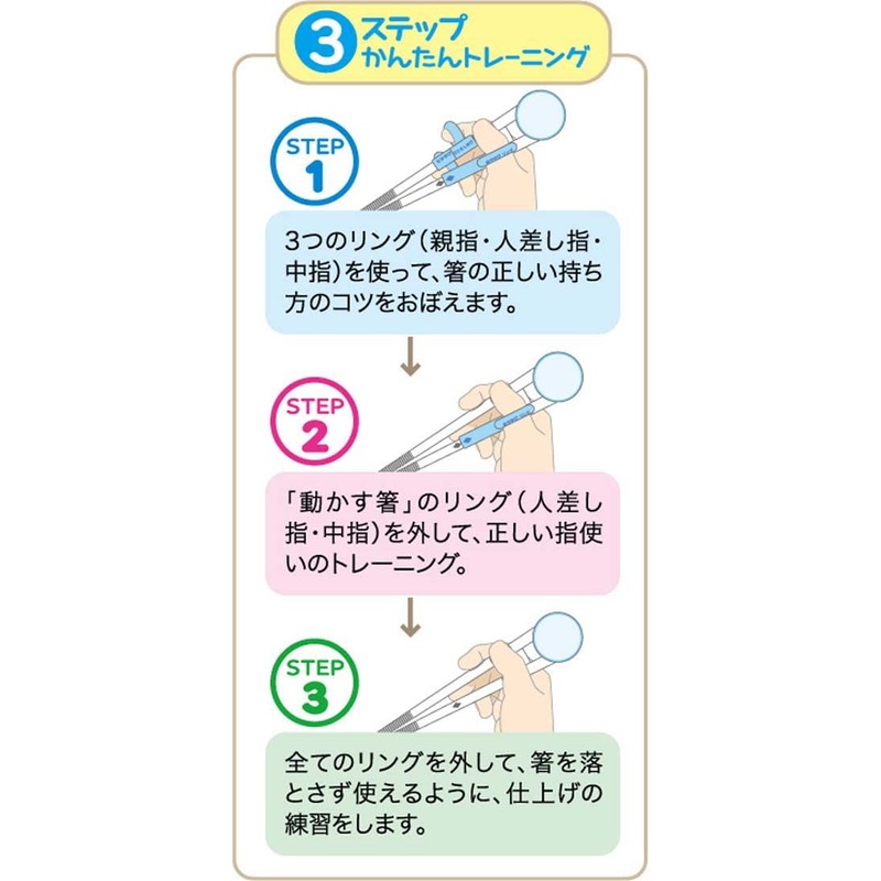 Skater ADXT1-A Children's Training Chopsticks Practice Chopsticks 5.5 inches (14