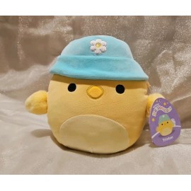 Squishmallows Squishmallow Easter 2025 Triston the Chick with Bucket Hat 8 inch Plush NEW Rare