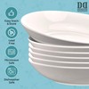 6 Porcelain Pasta Bowls - Bowl Dish Set for Salad,